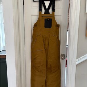 Men's Flylow Brown Bib snow pant Overalls